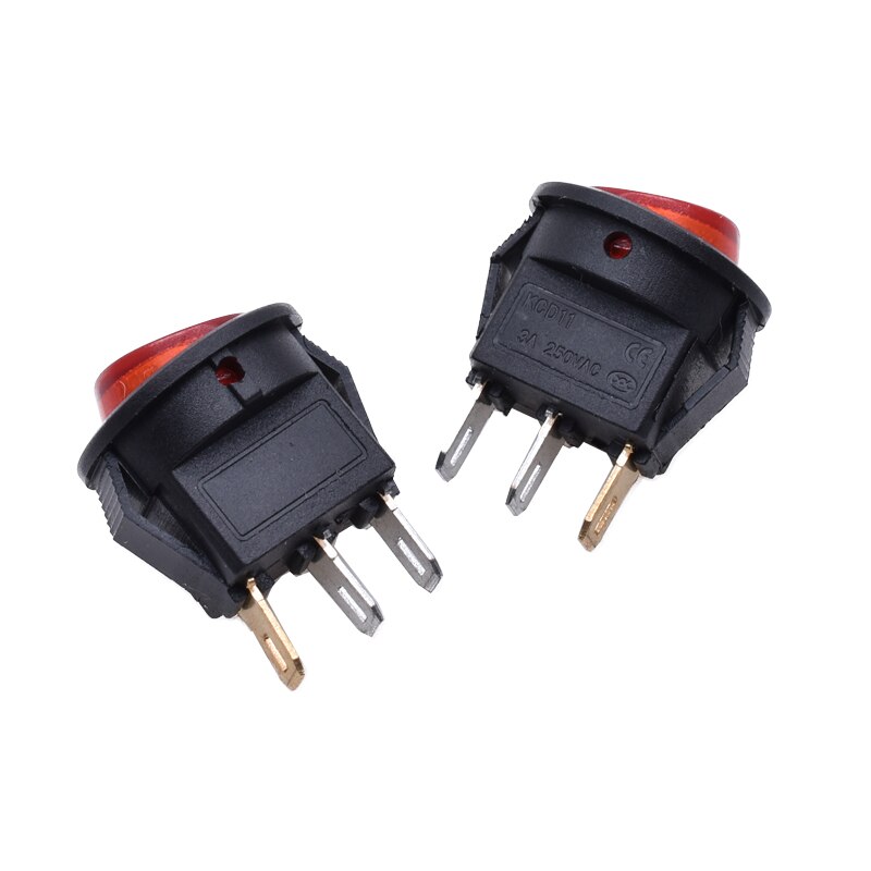 Spst On/Off Boot Rocker Switch Car Auto Boot Ronde Rocker 2 Pin Toggle Spst Switch Snap