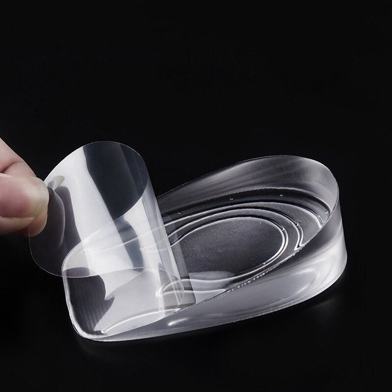 Siliconen Binnenzool Onzichtbare Hoogte Verhogen Hak Unisex 1-3Cm Sportschoenen Silicon Gel Shose Pad Accessoires