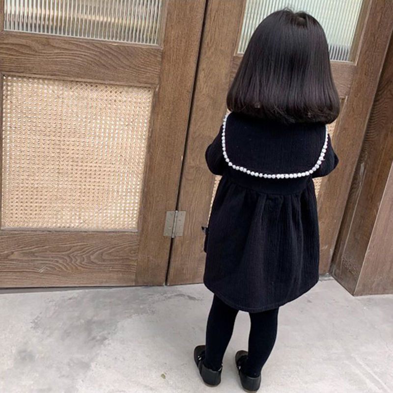 Girls Doll Collar Princess Dress Sewing Pattern Children Kids Spring Make Clothes Drawings Template DIY Kraft Brown Paper