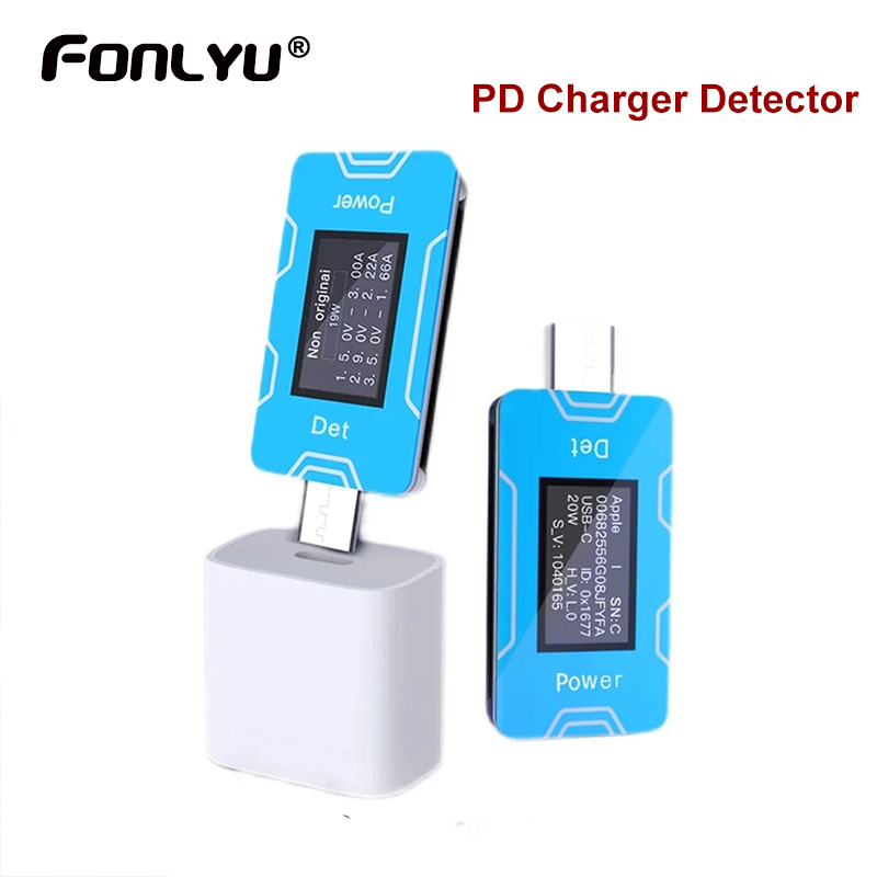 Jc JCID-CT01 Usb Originele Lader Tester Pd Charger Detector Oled-scherm Identificeren De Originele Imitatie In 1 Tweede