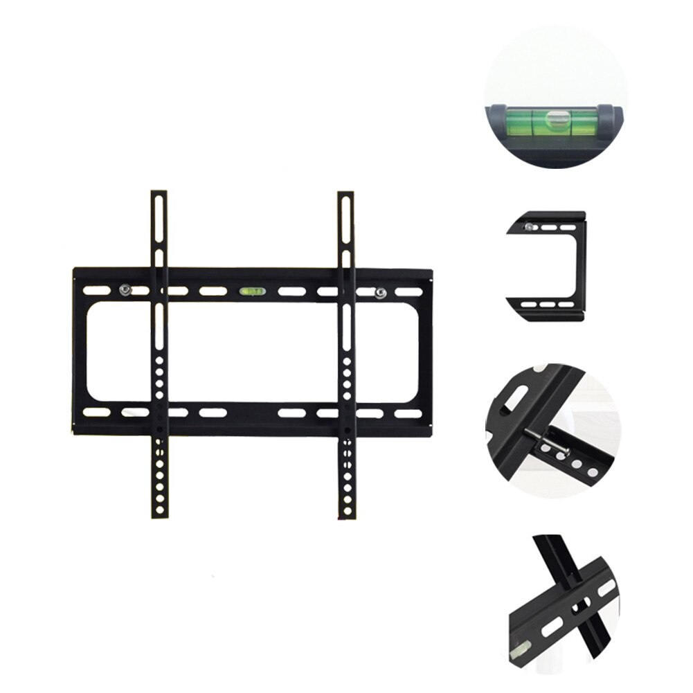 For LED LCD Durable Easy Installation 26-63 Inch With Spirit Level Flat Screen Television Strong Capacity TV Wall Mount Bracket