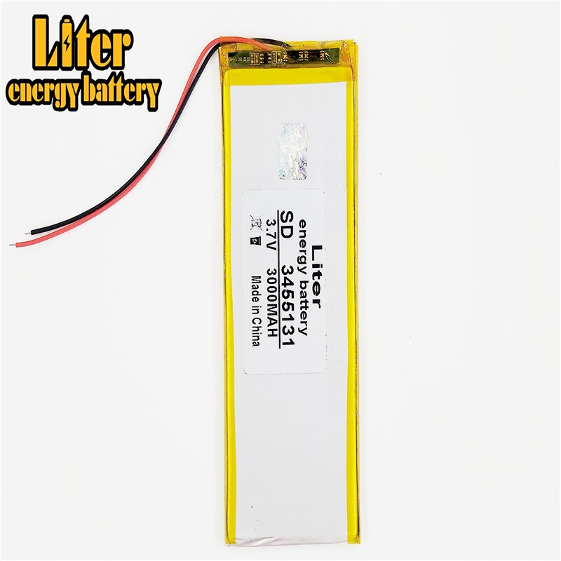 3.7V,3000mAH batteria ai polimeri di 3455131 3555130 Litro di energia agli ioni di litio batteria Agli Ioni di litio per tablet pc 7 pollici 8 pollici