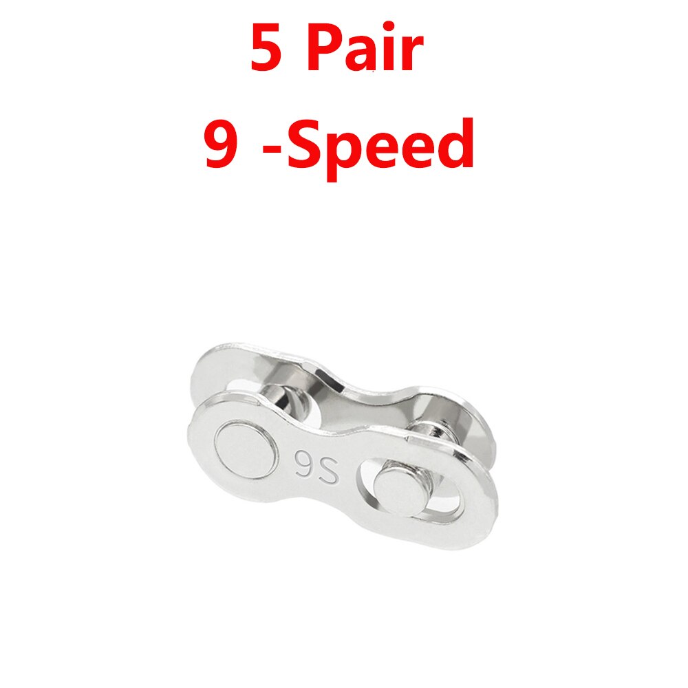 RISK-cadena de bicicleta de montaña, conector rápido, conector Maestro de conexión para 6-7-8/9/10/11/12 velocidades: 9 Speed 5 pair