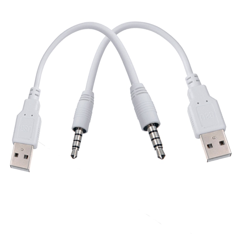 3,5 jack zu USB ladekabel Adapter für Apple ipod shuffle... MP3/MP4 Player usb2.0 ladegerät SYNC Datenkabel