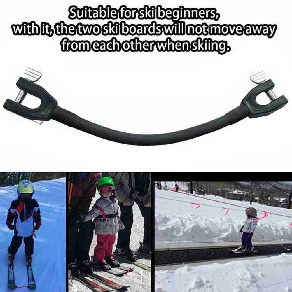 Clip elástico para invierno, conectores de punta de esquí extraíbles para entrenamiento al aire libre, adornos deportivos para ejercicio, para niños principiantes