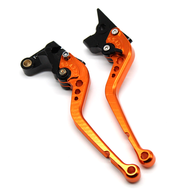 Short/Long Brake Clutch Lever For SUZUKI DL1050 DL1000 V-STROM GSX1300R HAYABUSA SV1000 S/N TL1000R Motorcycle Accessories: Long orange