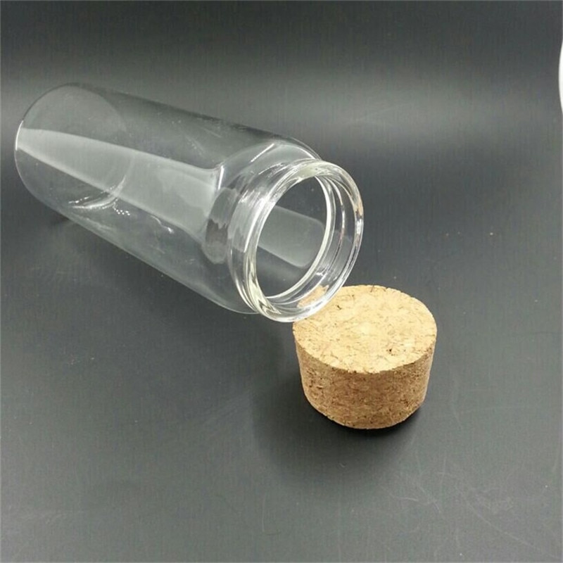 Glasflaskor med kork hantverk flaskor burkar bröllop 50ml 80ml 100ml 150ml tomma burkar behållare flaskor 24 st