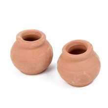 Terracotta gryde lerkrukker små lerkeramik keramik planter kaktus blomsterpotter: 2