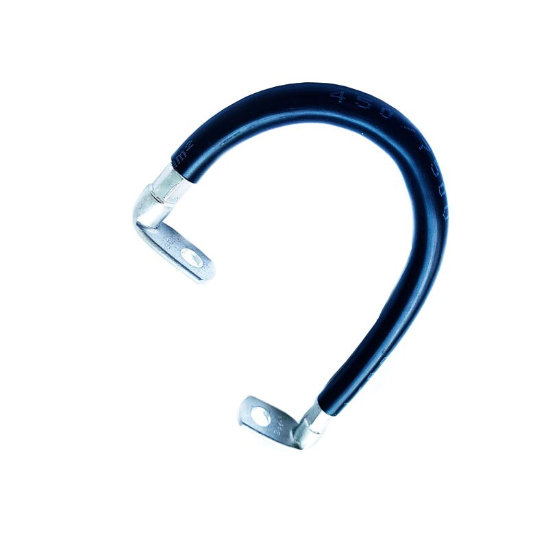 Right-angle terminal connection line L-shaped terminal cable connection line