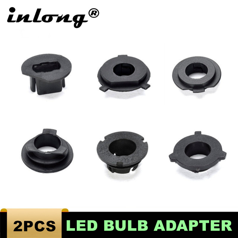 2Pcs H7 LED Headlight Adapter Holder Base For Led H1 H4 H11 H8 H9 H13 9004 9005 9006 9007 880 Headlamp Sockets LED Bulbs
