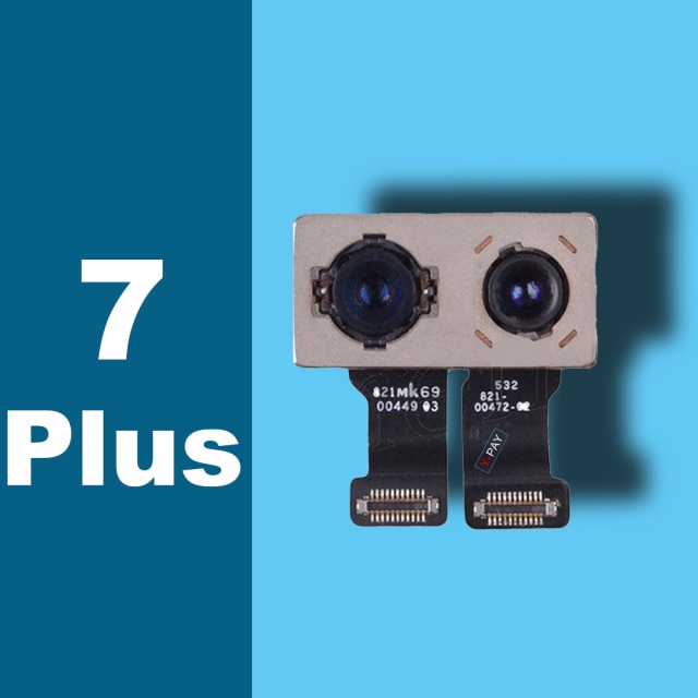 Original rear camera for iphone 7 8 x xr xs max 11pro 12 pro large rear camera flexible cable replacement for iphone x camera: rear camera for ip7P