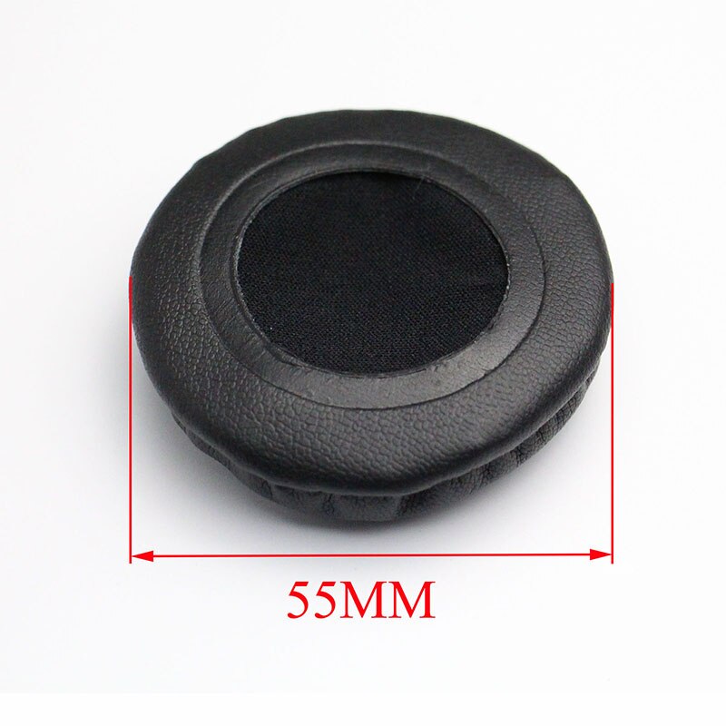 50mm 55mm 60mm 65mm 70mm 75mm 80mm 85mm 90mm 95mm 100mm 105mm Headphone Ear Pads Round PU Leather Ear Cushions Earpads: 55mm