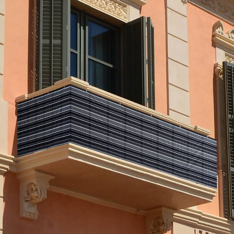 Hagegjerde balkong personvern skjerm solskjerm seil markise baldakin duk trekk anti uv vindbeskyttelse 0.9 x 5m