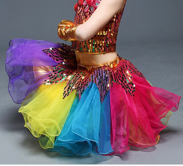 Girl Dance Dress For Girls Ballroom Costume Kids Dancing Dress Girl Dancewear Kid Modern Dance Girl Performance Dress Costume