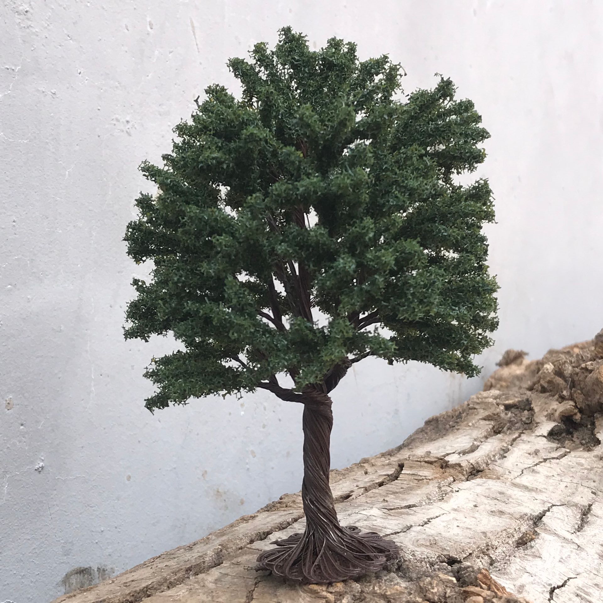 Tree Model Building Plastic Miniature Mini Model Trees Train Layout Landscape Scenery Diorama Miniatures: 14cm 2pcs