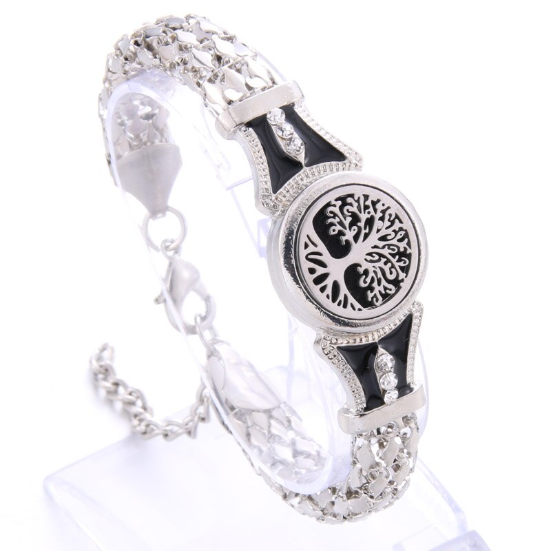 10 Styles Life Of Tree Aroma Bracelet Adjustable Bangle Essential Oil Diffuser Perfume Aromatherapy Chain Bracelet Locket