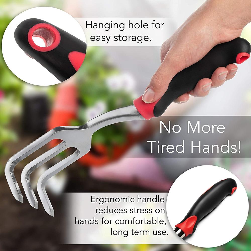 3pcs Garden Tools Set Cultivating Planting Trowel Pruner Cultivator Shovels Spades Garden Tools With Ergonomic Handles