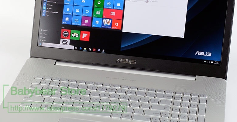 Silicone 17.3 Inch Laptop For Asus Vivobook Pro N752 Series N752Vx K751Lx A751 A751Lx Zx70 Vw6700 17 Keyboard Cover Protector