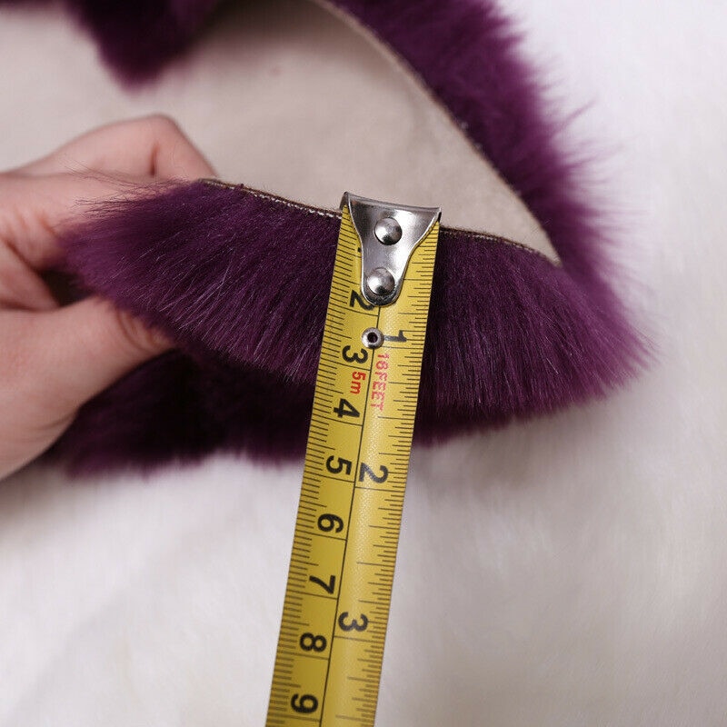 Faux pels fåreskind stil tæppe  (60 x90 /40 x 60 cm)  faux behagelig blødt brugbart uld tæppe til soveværelse sofa gulvkast tæppe