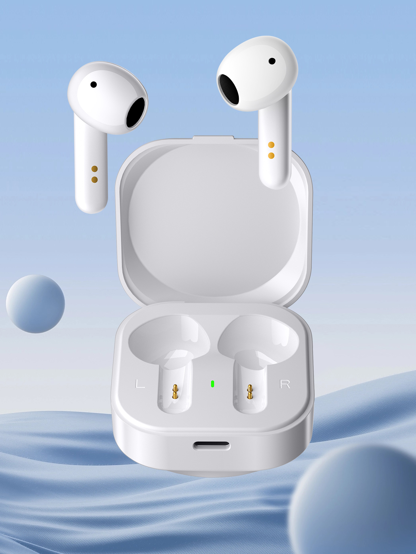 ANC-Kopfhörer, Bluetooth 5.3, aktive Geräuschunterdrückung, 28 dB, kabelloser Kopfhörer, Schnelllade-Ohrhörer, 0,068 Zoll niedrige Latenz