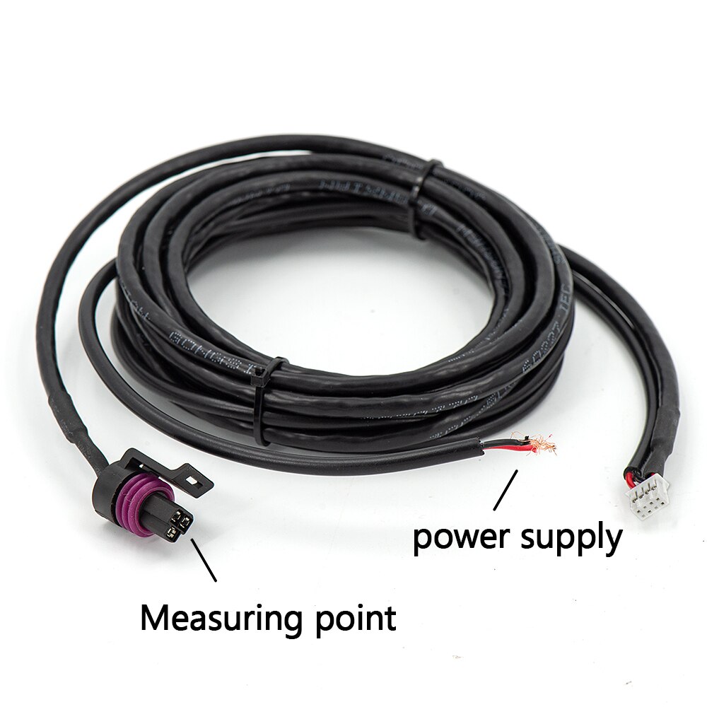 Universal Ultra-thin Electronic fuel pressure gauge with 1/8 npt sensor oil pressure meter red display digital 0-15psi