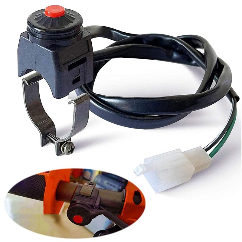 Universal Motorcycle ATV Kill Stop Switch Motorbike Switch Handlebar Motorcycle Kill Stop Switch Horn Button 22mm 7/8In