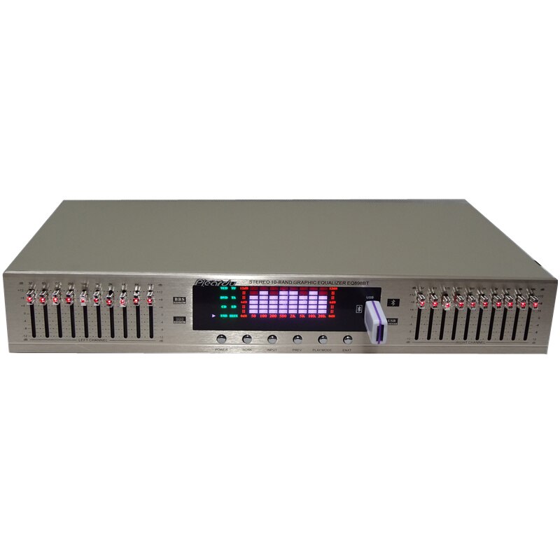 Digital HD Equalizer hifi Fever Home Bluetooth EQ Equalizer built-in USBhome stage equalizer dual 10 segments