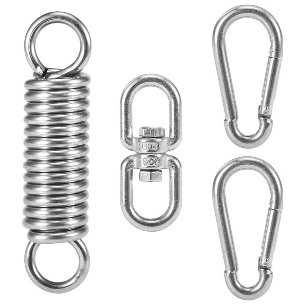 304 Stainless Steel Hammock Hanging Kit Swing Hanger Damping Spring Swing Spring Accessories: Default Title