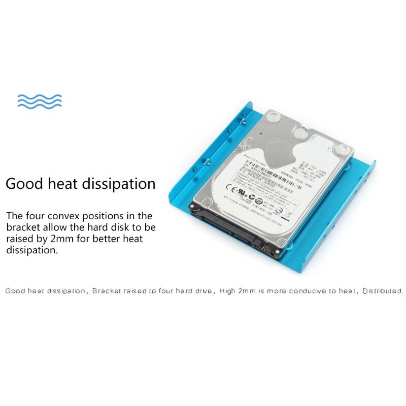 2.5 inch SSD HDD to 3.5 inch Metal Mounting Adapter Bracket Dock Hard Drive Holder For PC Hard Drive Enclosure