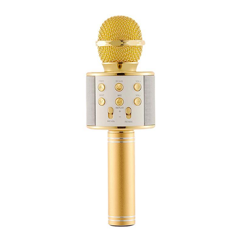Barn bluetooth trådlös mikrofon högtalare handhållen mikrofon karaoke mikrofon musikspelare sjunga inspelare ktv mikrofon