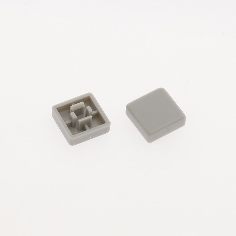 50pcs A14 Short Feet Square Switch Button Cap Match 12*12*7.3 Switch use: Gray