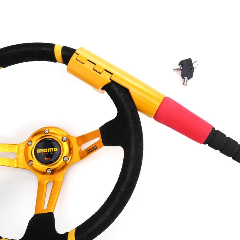 VODOOL Car Baseball Lock Steering Wheel Lock Auto Security Steering Wheel Lock Car Alarm Anti-theft Device