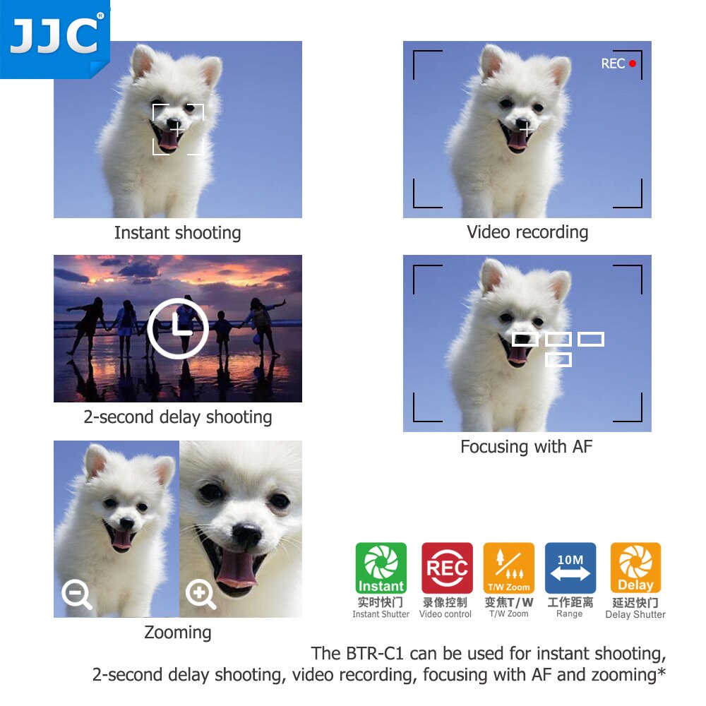 JJC-mando a distancia inalámbrico BR-E1, para Canon EOS R3 M50 Mark II 6D Mark II R5 R6 R RP R3 90D 77D 850D 200D II M200 M50