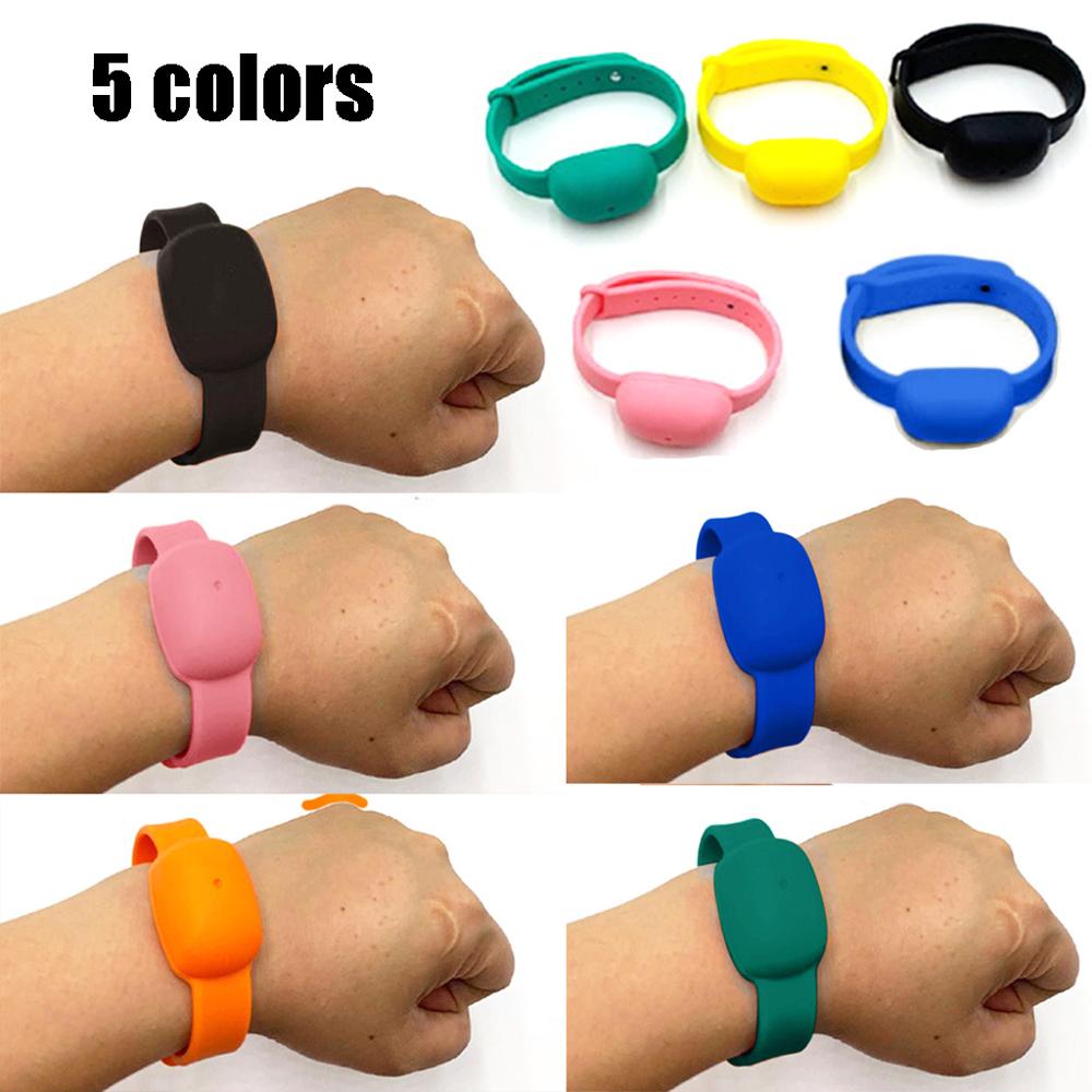10ML Wearable Portable Refillable Bottles Wristband Hand Dispenser Soap Bracelet Refillable Bottles Hand Sanitizer Dispenser