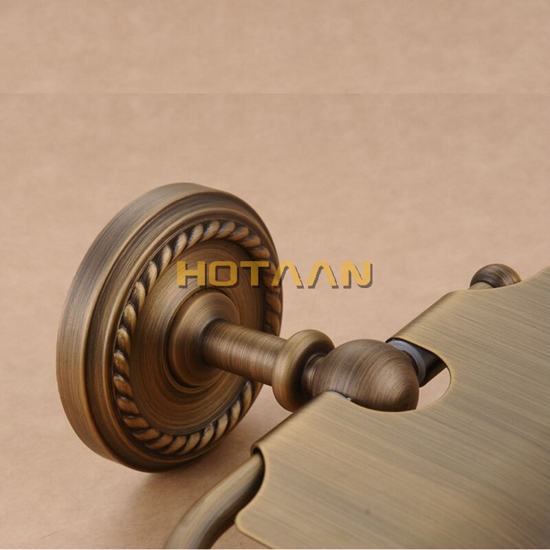 ,Antique Brass Finish Solid Brass toilet paper holder bathroom accessoreis toilet paper holder YT-12292