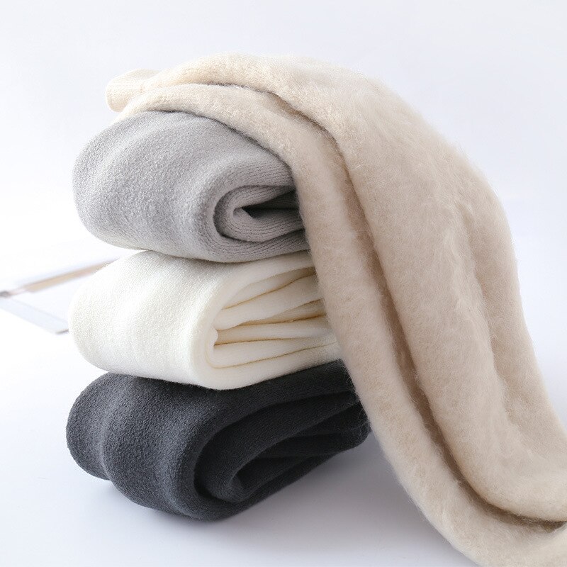 Herbst Winter Baby Mädchen Strumpfhosen 0-3 Jahre alt Dicke Mädchen Strümpfe Einfarbige Dicken Stil