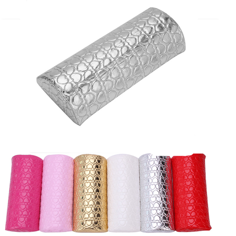 Professionelle Halbes Oval Hand Halten Kissen Armlehne Kissen Lange Nailart Manikübetreffend Weiche Spalte Nagel Werkzeug Ausrügestochen