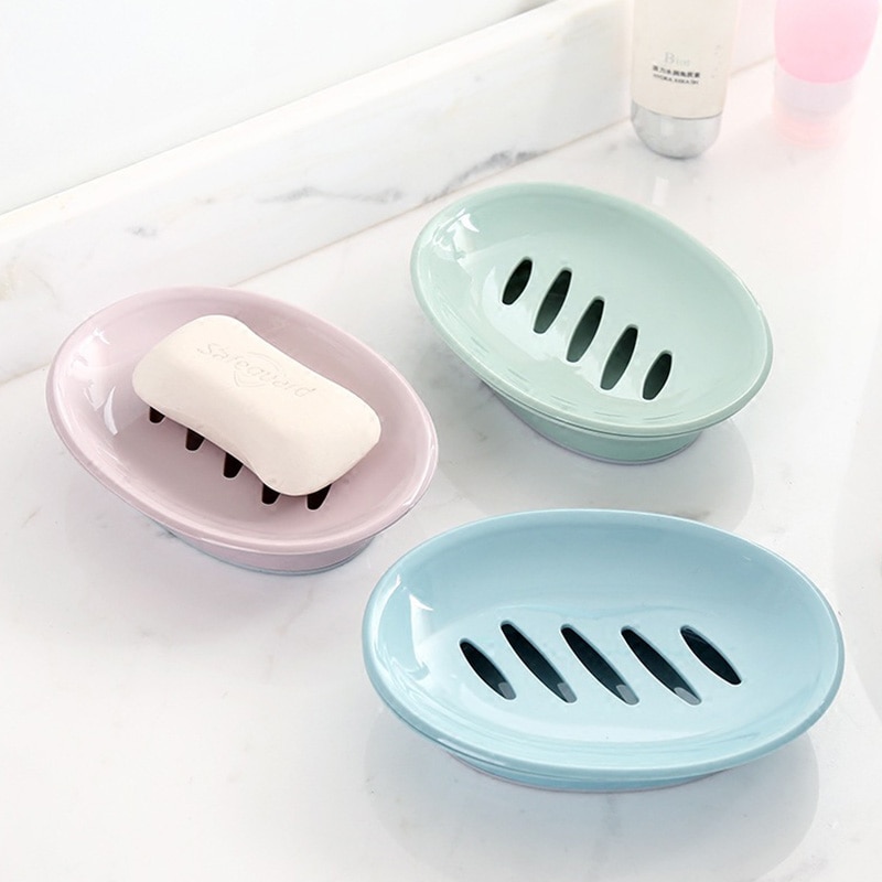 Salle de bain savon vaisselle boîte Portable douche coiffeuse creux Drain porte savon récipient cuisine rangement savon boîte Place titulaire