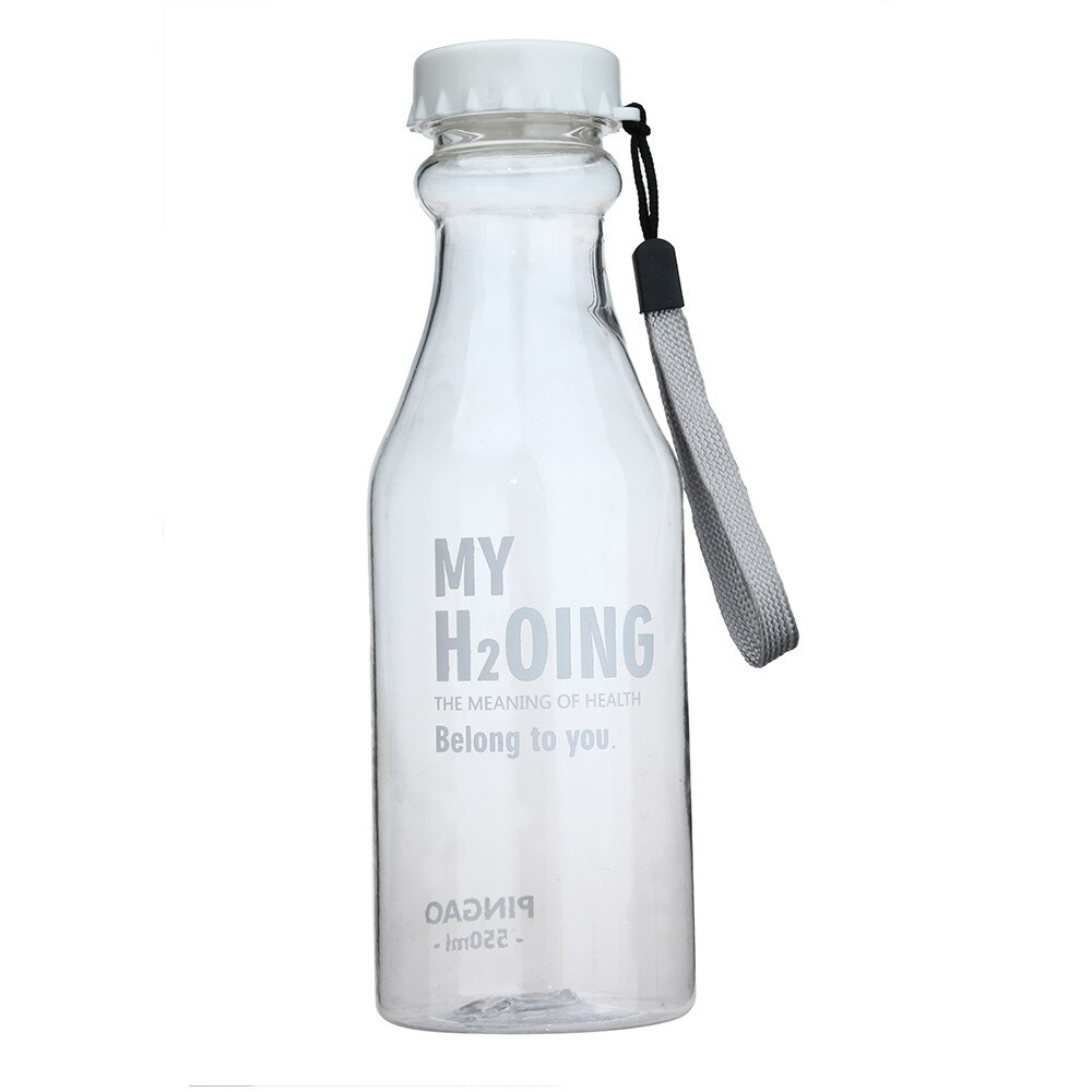 20% wasser flasche Unzerbrechlich draussen Sport Reise Tragbaren Leck-beweis Radfahren Camping Wasser 550ML Zubehör: Weiß 
