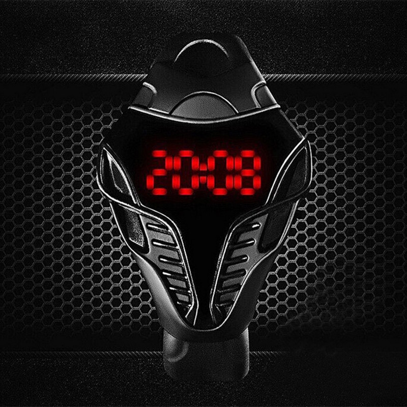 Heren led digitale horloges driehoekige kast sporthorloges cobra horloges heren siliconen relogio masculino