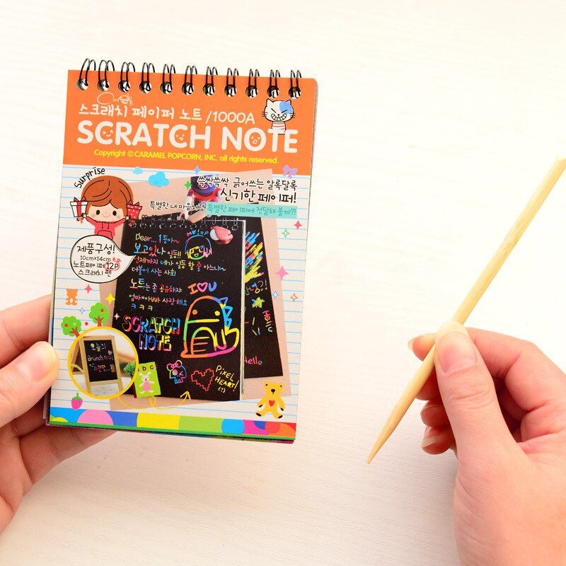 10 Pagina 'S Magic Color Scratch Note Boek Pap... – Vicedeal