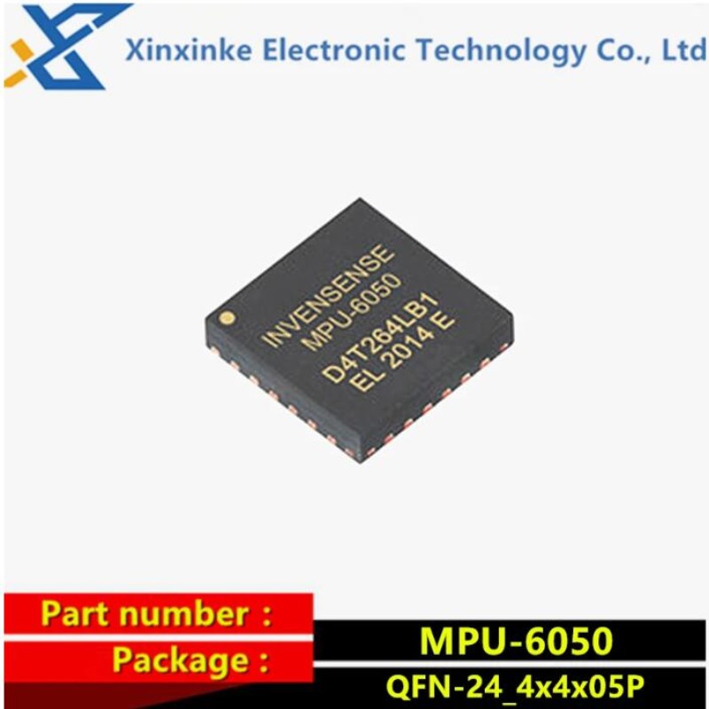 Mpu -6500 qfn -24 mpu 6500 mpu 6050 mpu -6050 accelerometer gyroskop 3- axlig sensor  i2c spi imu 6-- axlig mems rörelsespårningsenhet med: Vit