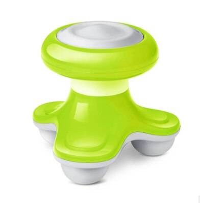 Mini Wave Vibration Electric Massager, USB battery, full body massage massager electric neck massager: Green