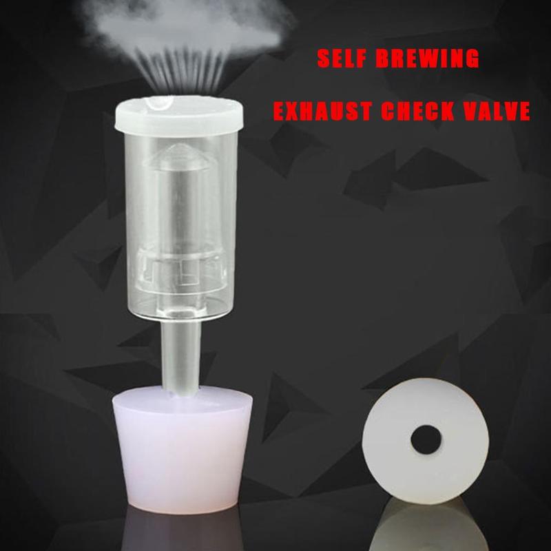 1 Pcs Homebrew Beer Cylinder Fermentor Air Lock One Way Exhaust Water Sealed Check Valve For Beer Fermentation Wine Making