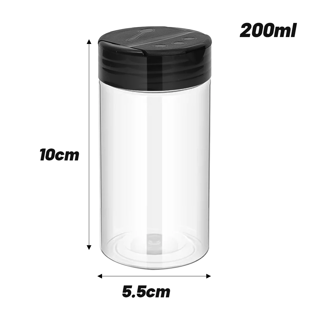 20/1PC Plastic Spice Jars Containers with Cap Transparent Seasoning Powder Jars Condiment Storage Boxes Container Kitchen Tools: XL / light yellow