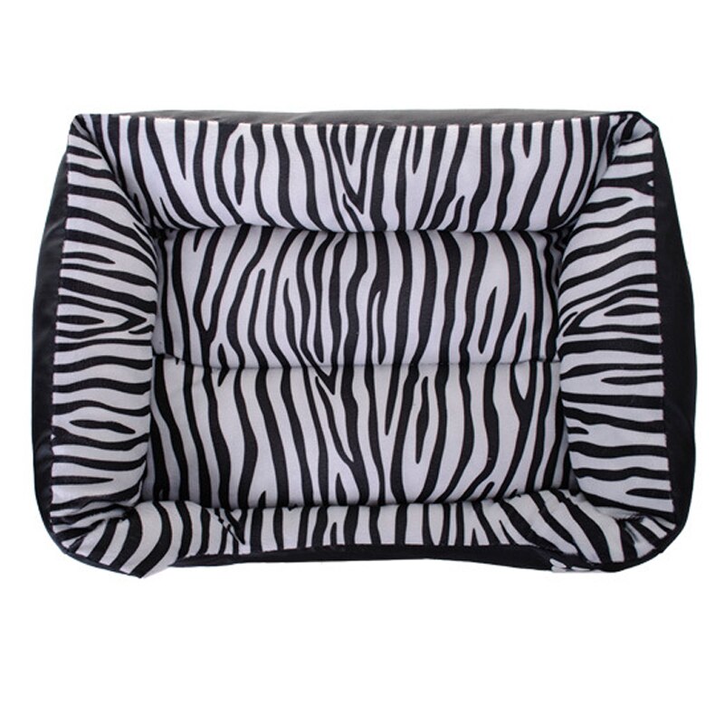 Zebra Pattern Pet Dog Bed Sofa Warm Waterproof Dog Beds for Small Dogs Puppy Cat House Mat Chihuahua Kennel Pets Product