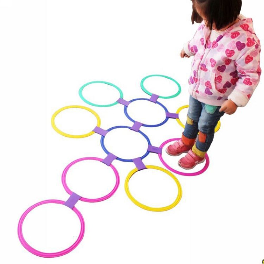 Jeu de bagues en plastique multicolores pour garçons et filles, anneaux et connecteurs pour usage intérieur ou extérieur, ensemble de jeu amusant: big 1