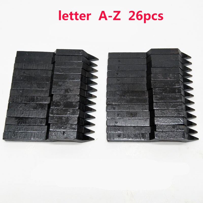 18K 925 950 999 750 Gebogen schlagen Stempel Schmuck Kennzeichnung Werkzeuge Hammer schlagen Carving stanzen A-Z Gans Hals STAHL krumm stanzen