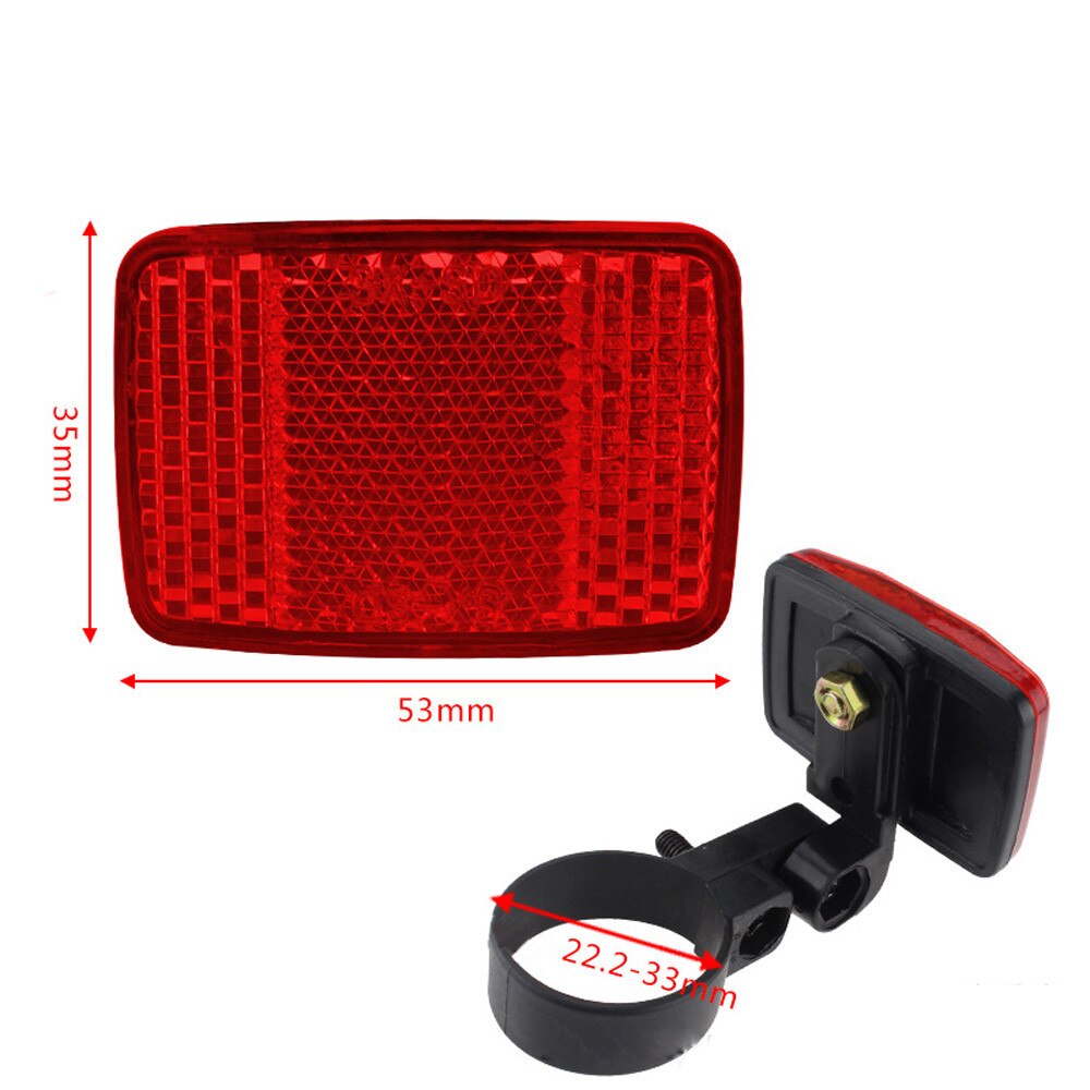 1 unidad de luces de bicicleta para exteriores, soporte de manillar, Reflector seguro para bicicleta, luz delantera trasera de bicicleta, rojo/blanco, accesorios de bicicleta #30