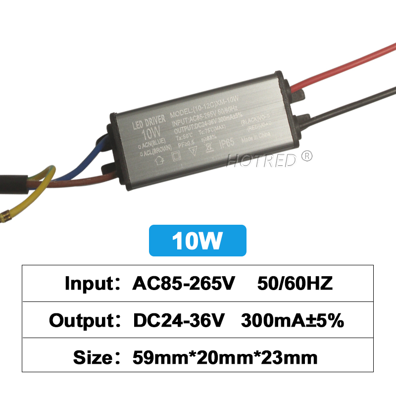 LED-Treiber, wasserdichte Beleuchtungstransformatoren, 10 W, 20 W, 30 W, 50 W, 70 W, 80 W, 100 W, DC24-36V, Netzteil 600 mA, 900 mA, 1500 mA, 2100 mA, 3000 mA: Beige